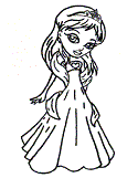 princess coloring page