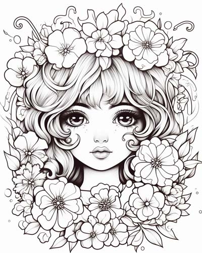 Nymph coloring pages