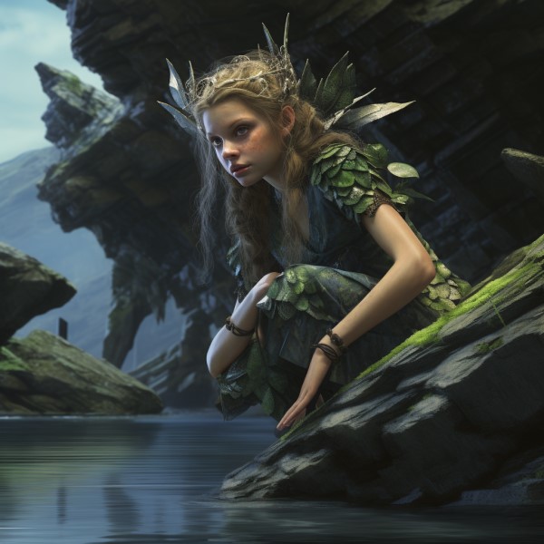 naiad or water nymph artwork
