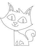 Halloween Cat Coloring Pages