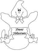 Ghosts Coloring Pages