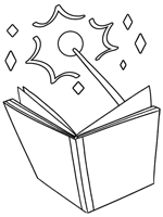 Wee Witch and the Potion Problems coloring page