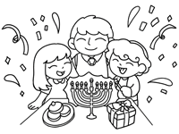 Hanukkah coloring page