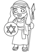 Hanukkah coloring page