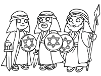 Hanukkah coloring page