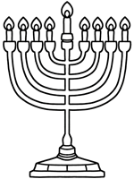 Hanukkah coloring page