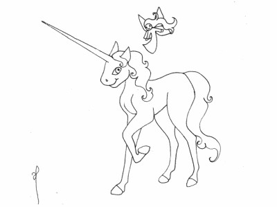 unicorn coloring page