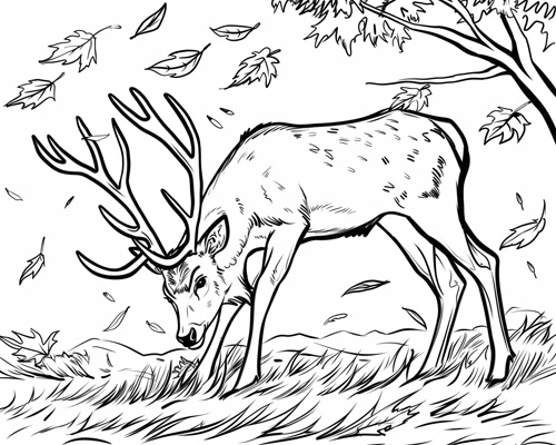 Printable Autumn Animal Coloring Pages Printable Autumn Animal Coloring Pages