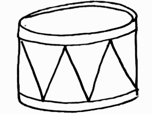drum coloring page