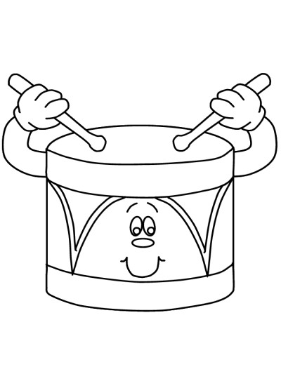 musical instruments coloring page