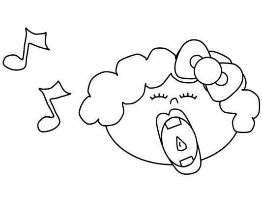 singer coloring page