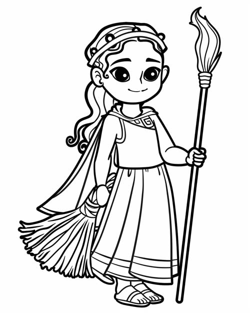 Tlazolteotl coloring page