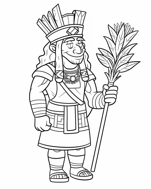 Xipe Totec coloring page