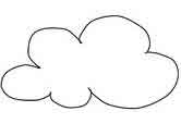 cloud coloring page