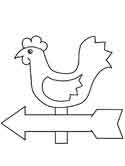 weathervane coloring page