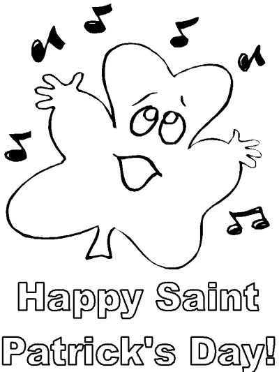 shamrock coloring page