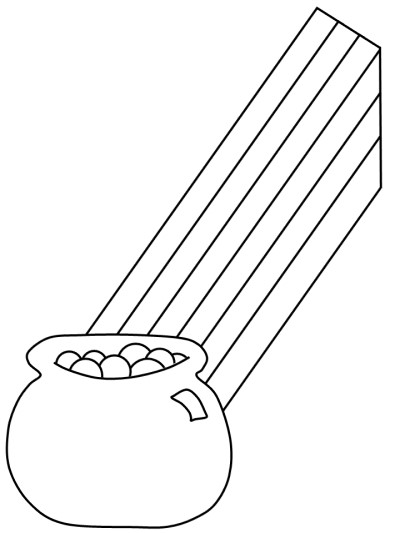 pot of gold coloring page