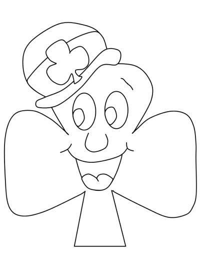 shamrock coloring page
