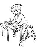 special needs coloring page