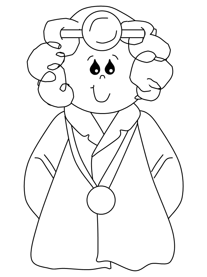 Doctor coloring page