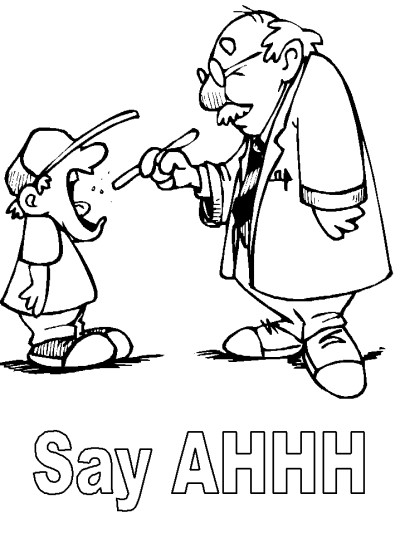 doctor coloring page