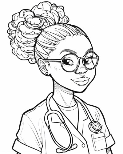 doctor coloring page