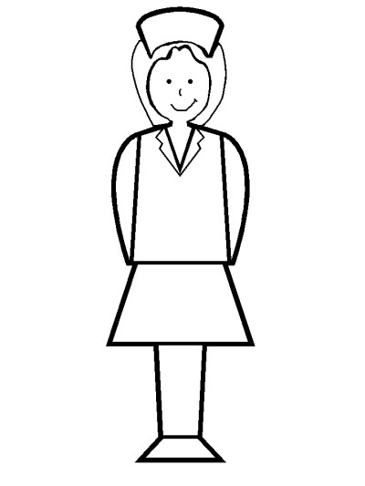 nurse coloring page