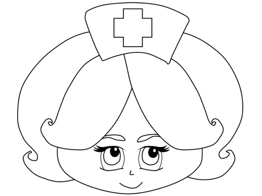 nurse coloring page