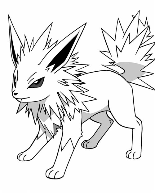 Pokemon Coloring Page of Jolteon