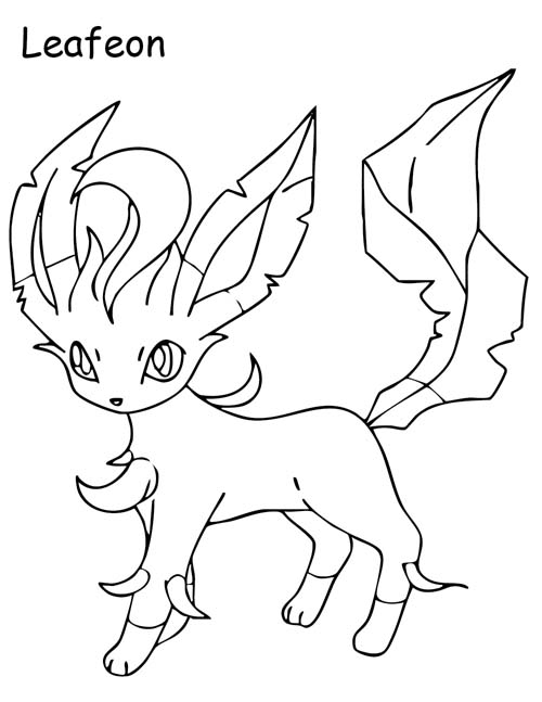 Leafeon Coloring Page