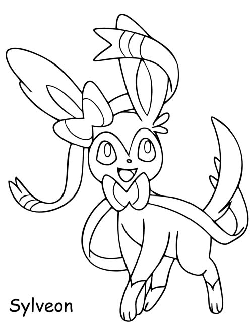 Sylveon Coloring Page