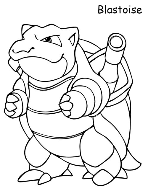 blastoise coloring page