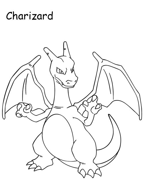 Charizard coloring page