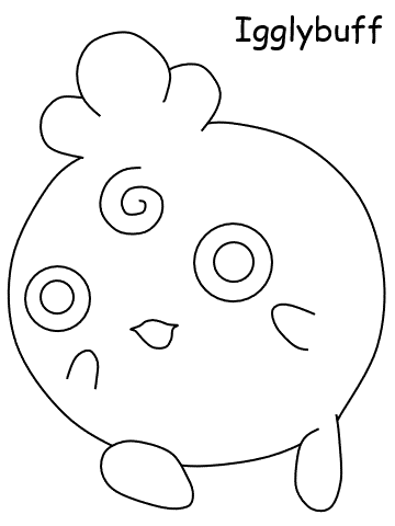 Igglybuff coloring page