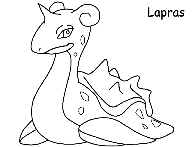 lapras coloring page