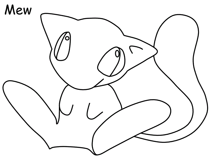 mew coloring page