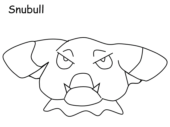 Snubull coloring page