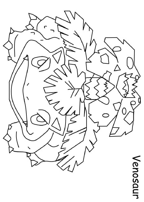 Venosaur coloring page