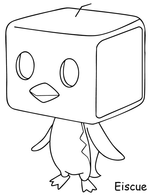 eiscue coloring page