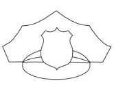 policeman hat coloring pages