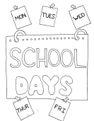 back to school coloring page
