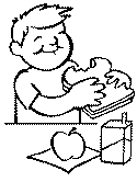 school lunch coloring page