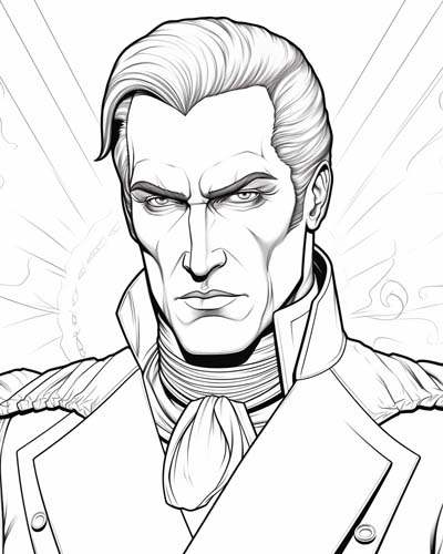 Colonel Sebastian Moran coloring page