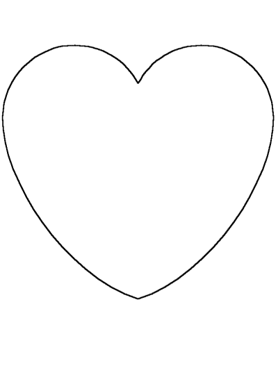 Simple Heart Coloring Page