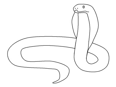 snakes coloring page