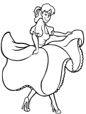 ballet coloring page