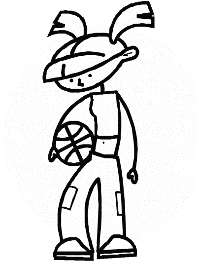basketball coloring page