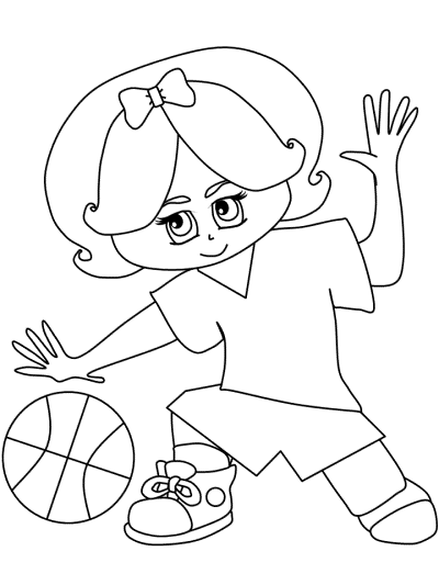 basketball coloring page