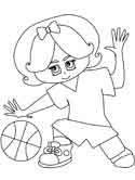 basketball coloring page