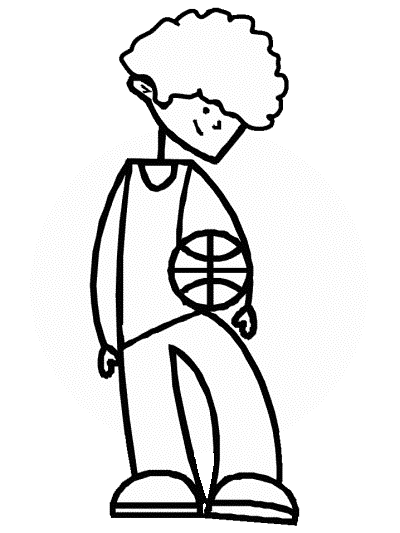 basketball coloring page